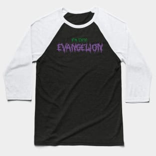 Evangelion metal band logo Baseball T-Shirt